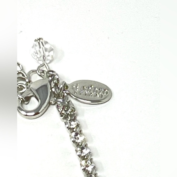 New Anthropologie BHLDN Ti Adoro Crystal Silver Bracelet - Picture 3 of 5